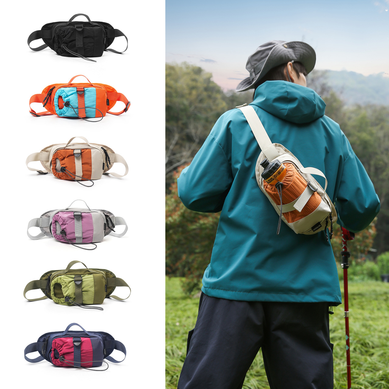 Hydration Pack Outdoor - Bolsa Transversal Unissex – Design Minimalista