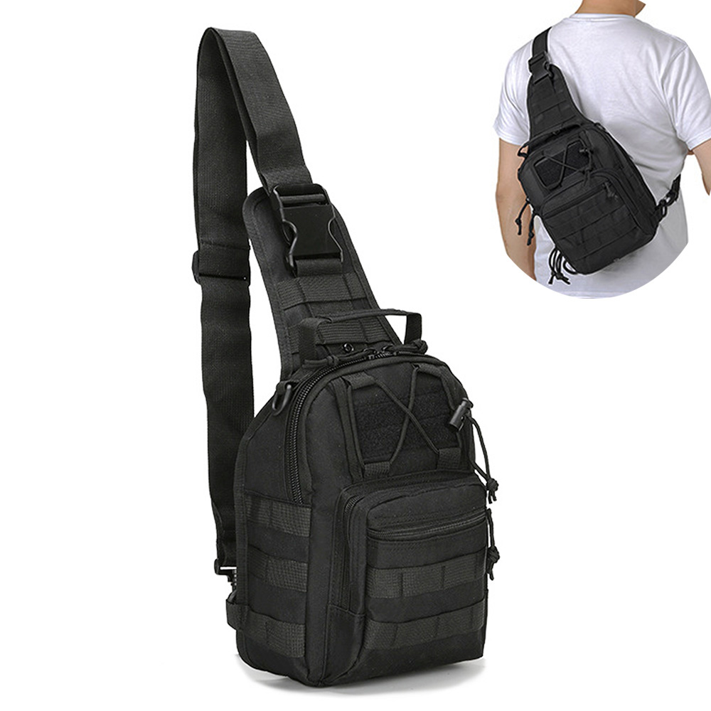 Urban Backpack Tactical - Mochila transversal masculina, bolsa de ombro