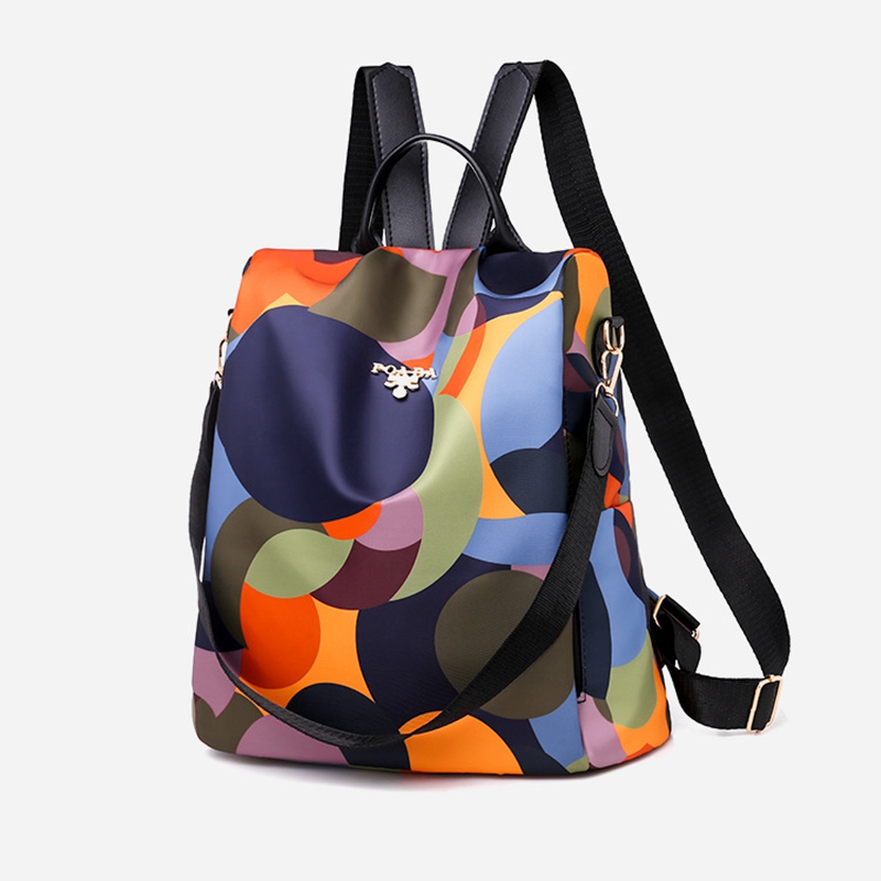 Leather Backpack Vintage - Moda feminina mochila anti-roubo mulher oxford