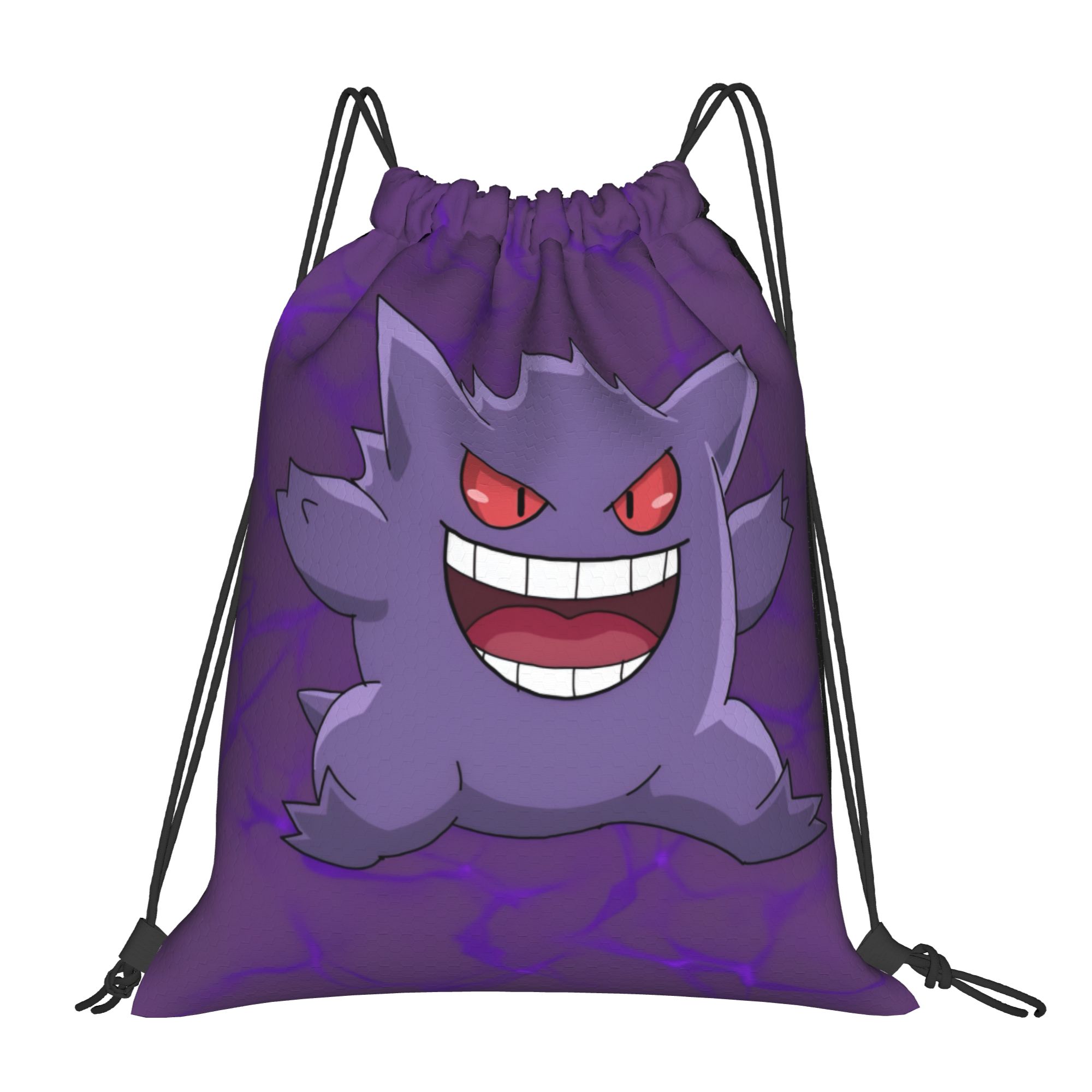 Drawstring Gym Bag - Mochila Personalizada Pokemon Gengar com Cordão,