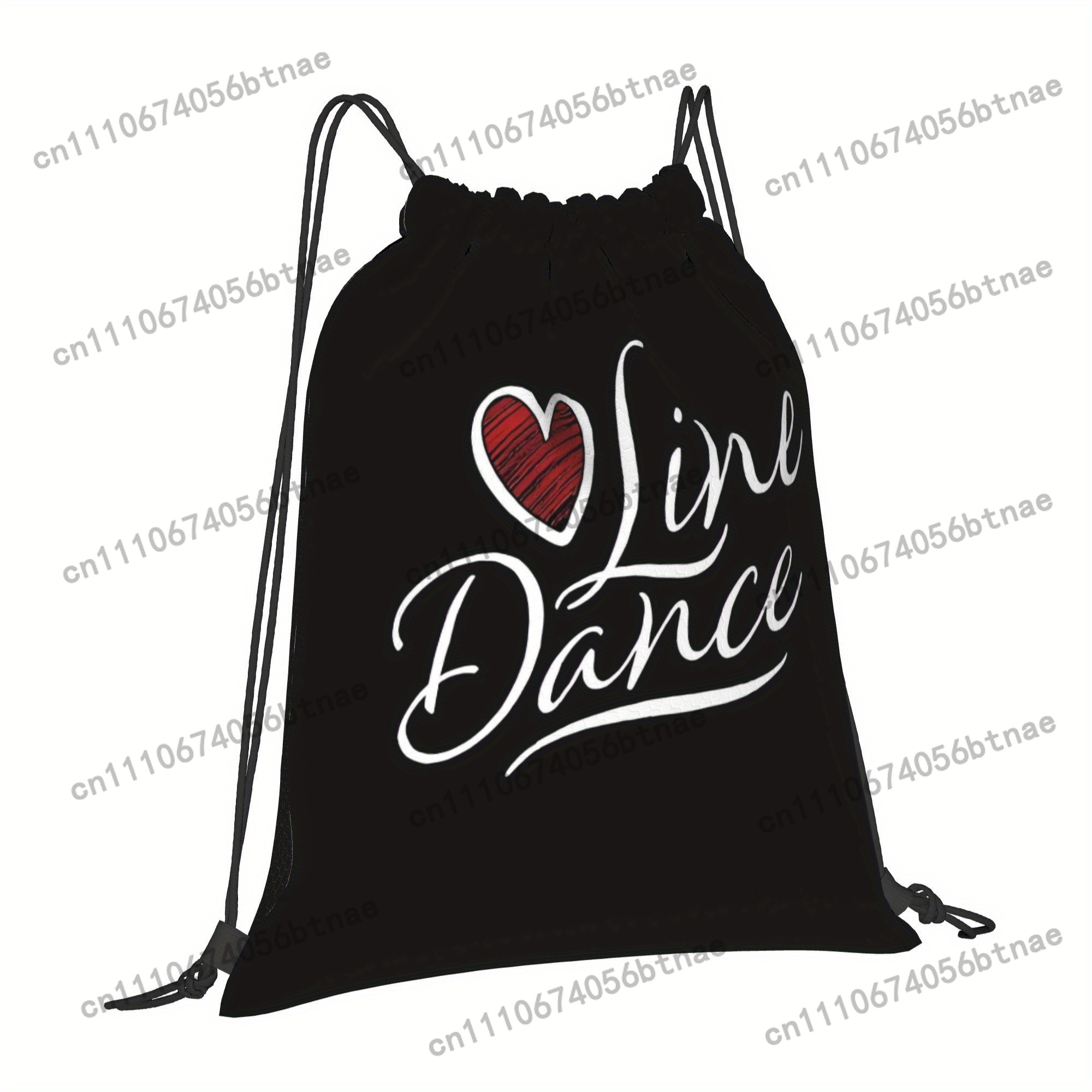 LOVE Line Dance Drawstring Bag - Drawstring Gym Bag avaliação e preço