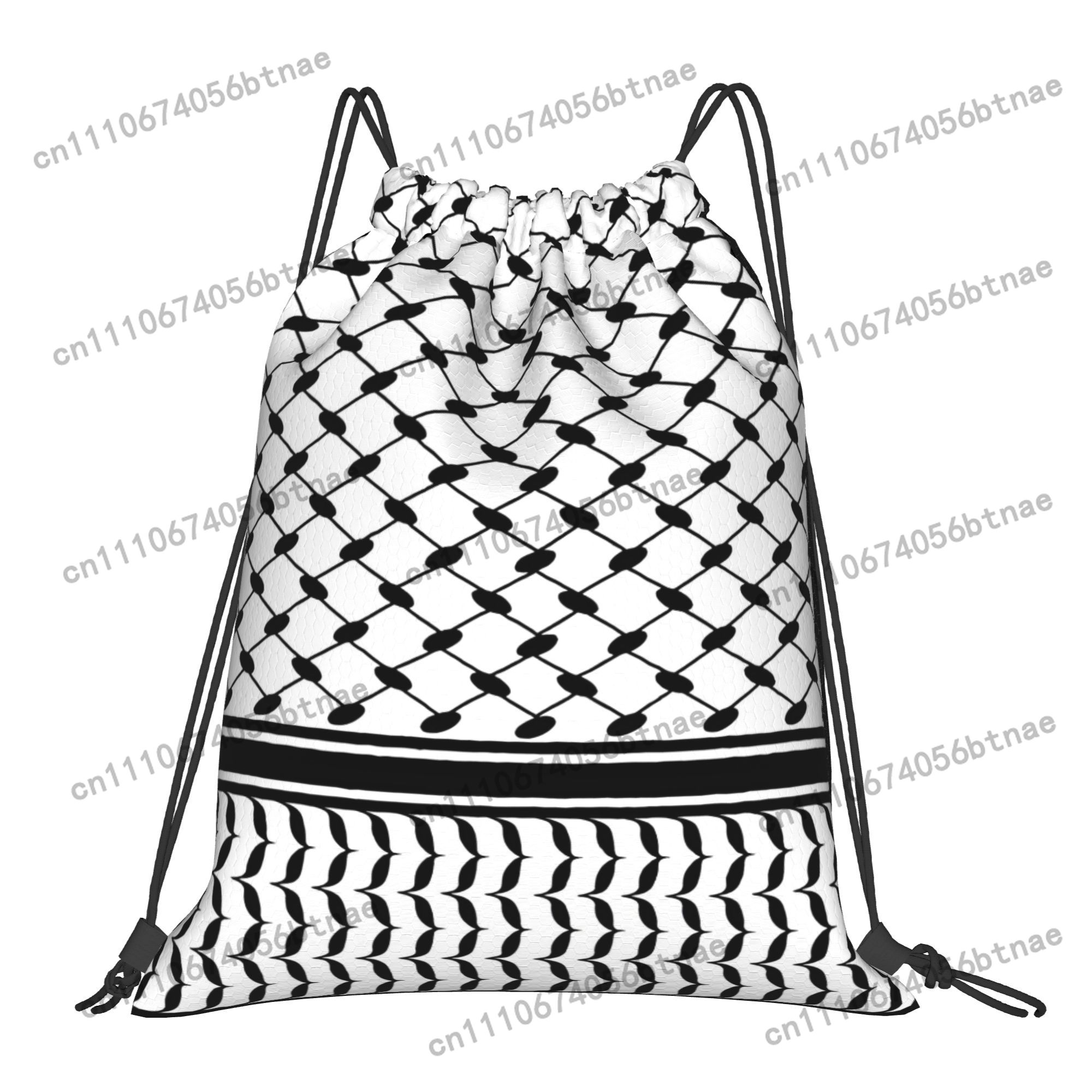 Bolsa com Cordão Padrão Kufiya - Drawstring Gym Bag avaliação e preço