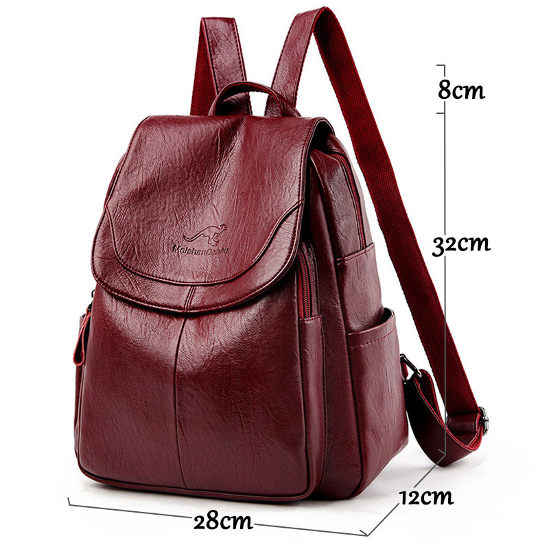 Mochila Vintage de Couro Macio - Leather Backpack Vintage avaliação e preço
