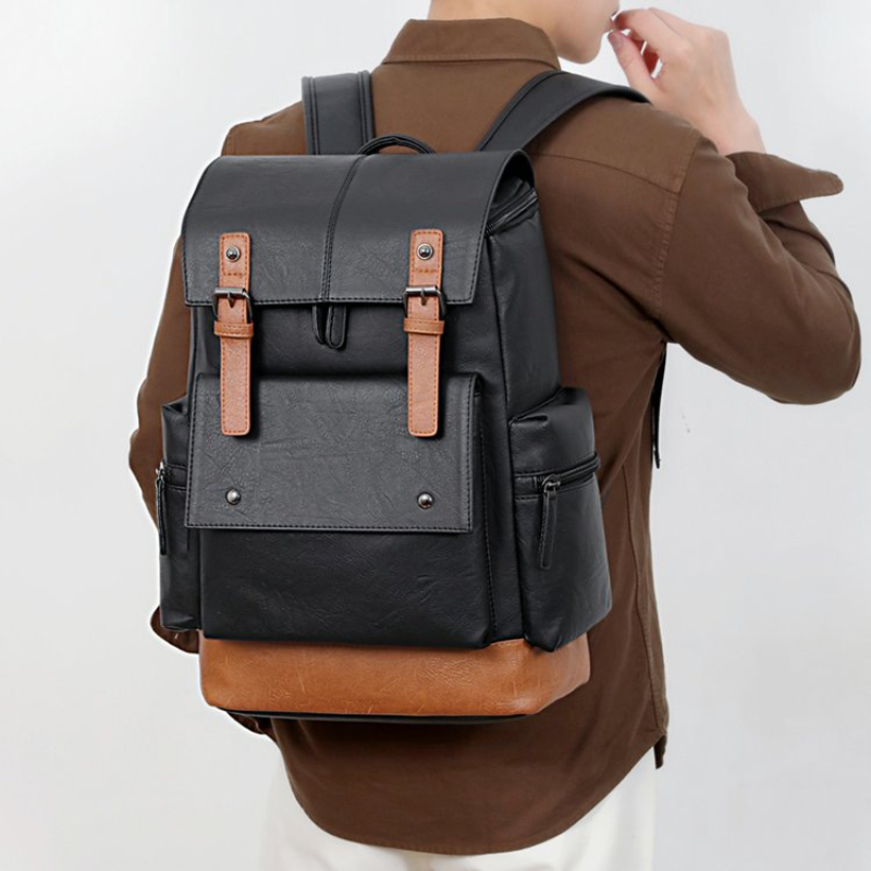 Nova Mochila de Couro Vintage  - Leather Backpack Vintage avaliação e preço
