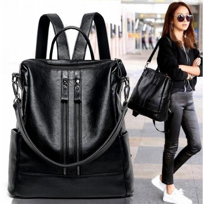 Mulheres mochila de couro maci - Leather Backpack Vintage avaliação e preço