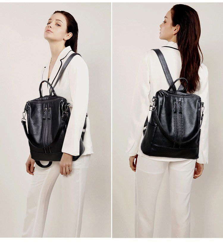 Mulheres mochila de couro maci - Leather Backpack Vintage avaliação e preço