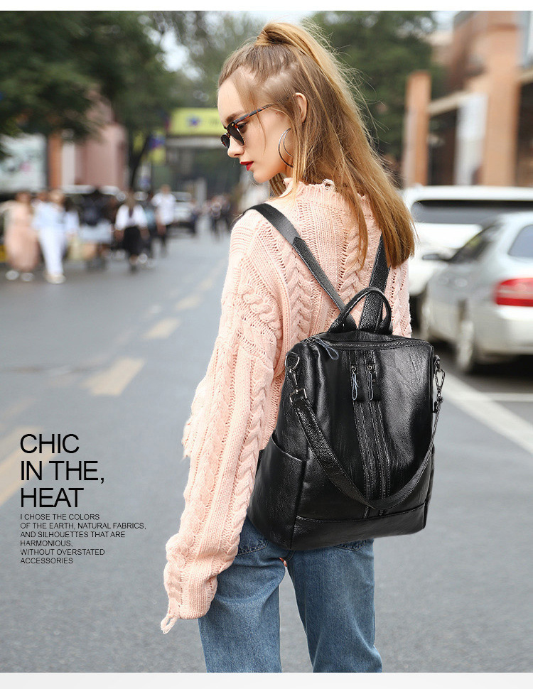 Mulheres mochila de couro maci - Leather Backpack Vintage avaliação e preço