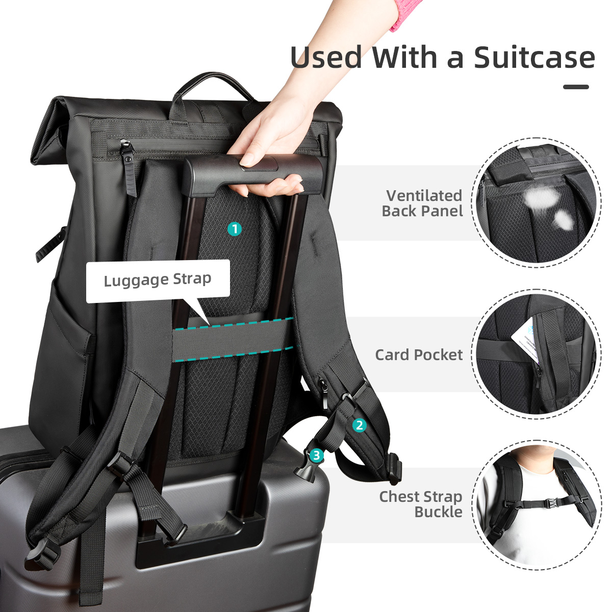 Hk mochila de viagem multifunc - Hiking Backpack Waterproof avaliação e preço