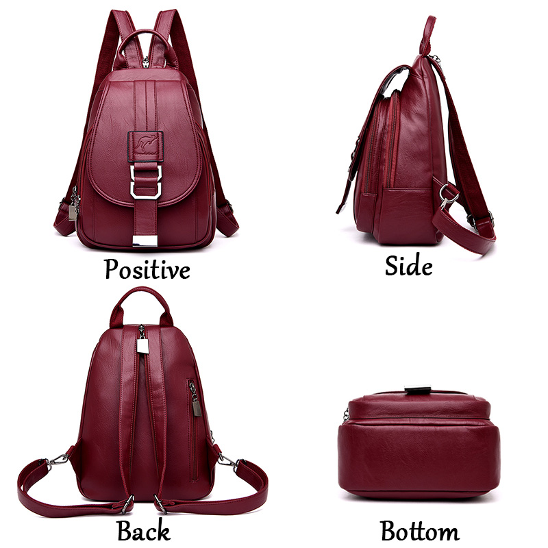 Mochilas femininas de couro, 6 - Leather Backpack Vintage avaliação e preço