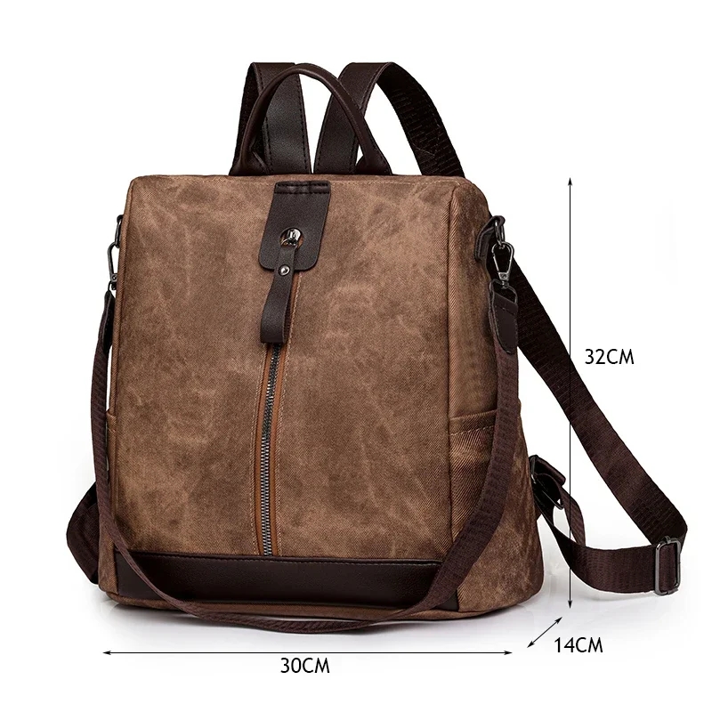 Moda anti-roubo mochila femini - Leather Backpack Vintage avaliação e preço