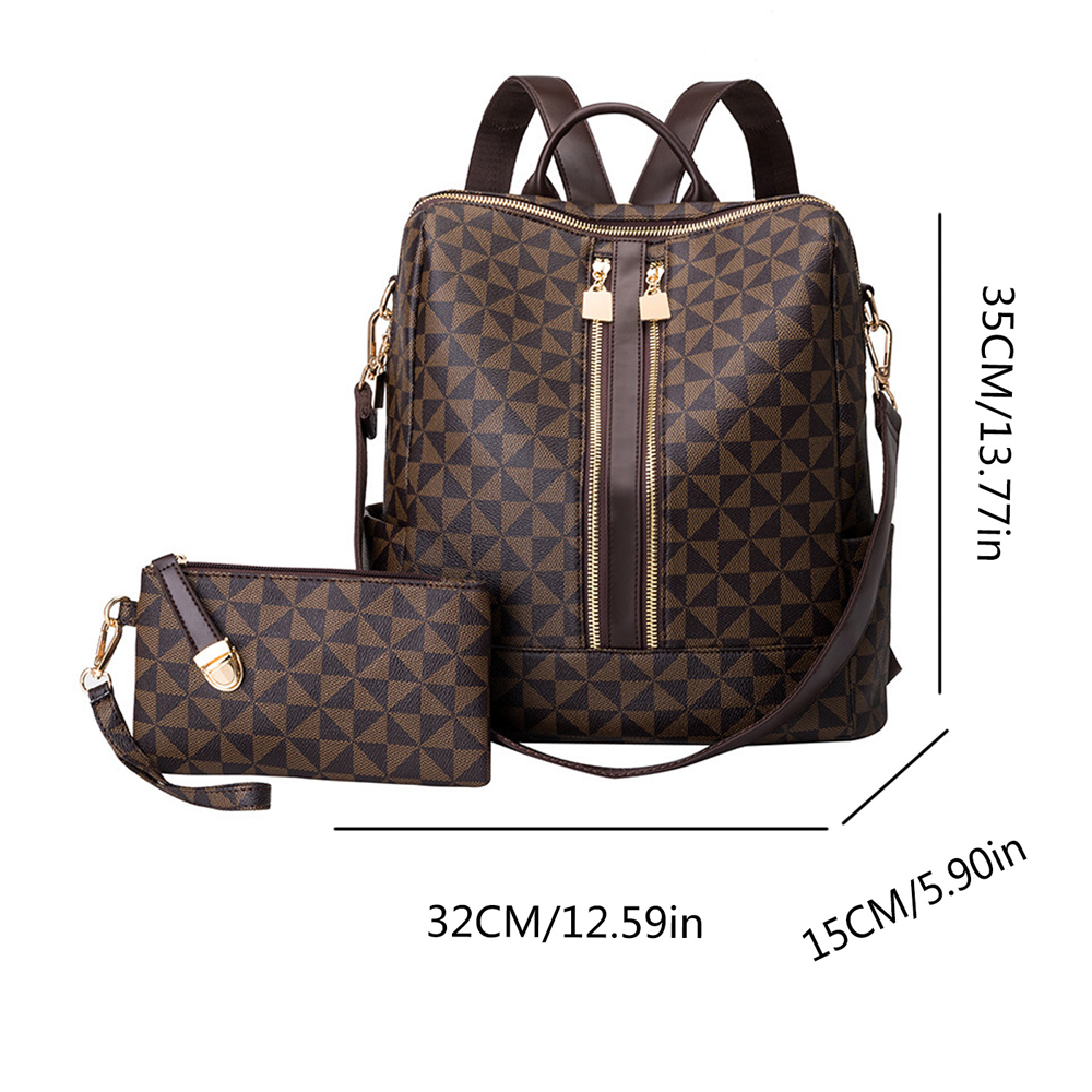 Conjunto de mochila e bolsa de - Leather Backpack Vintage avaliação e preço